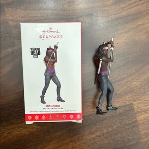 Hallmark Keepsake Michonne Ornament with Purple and Black Accents
